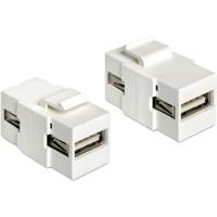 DeLOCK Keystone Module USB 2.0 A - USB 2.0 A - thumbnail