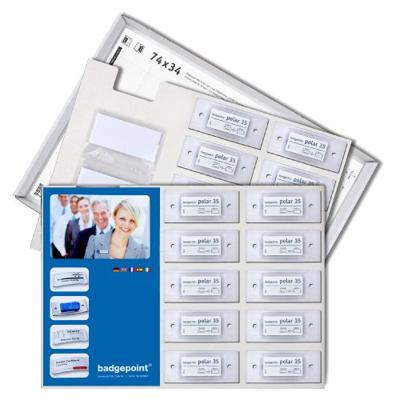 Avery-Zweckform POL35MA66-10DR Naamplaatje (b x h) 80 mm x 34 mm 10 stuk(s) - thumbnail