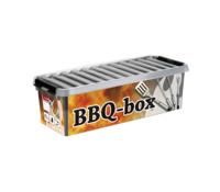 Sunware Q-line bbq box met inzet 9,5L metaal zwart - thumbnail
