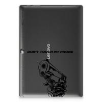 Lenovo Tab 10 | Tab 2 A10-30 Print Case Gun Don't Touch My Phone - thumbnail