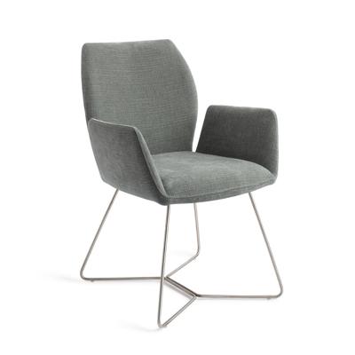 Jesper Home Eetkamerstoel 'Misaki' Beehive Steel, kleur Breezy Blue