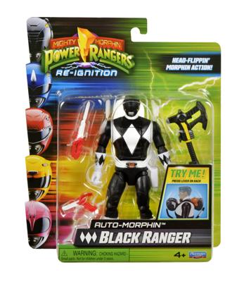 Mighty Morphin Power Rangers actiefiguur Zwarte Ranger