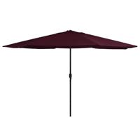 Parasol met metalen paal 390 cm bordeauxrood - thumbnail