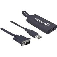 Manhattan AV Converter 152426 [VGA, USB 2.0 - HDMI] - thumbnail
