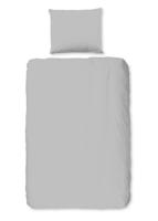 Good Morning Dekbedovertrek "uni dessin" - Grijs - (140x200/220 cm) - Katoen - thumbnail