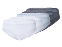 esmara 5 dames hipsters (M (40/42), Blauw/wit) - thumbnail