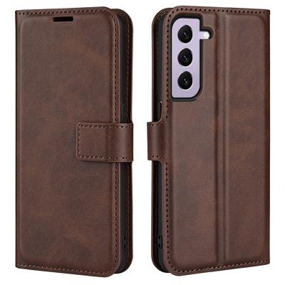 Lunso - Samsung Galaxy S23 - cover bookcase hoes - Coffee Lunso - Samsung Galaxy S23 - cover bookcase hoes - Coffee