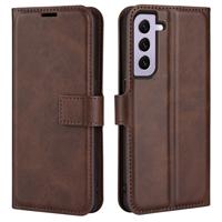 Lunso - Samsung Galaxy S23 - cover bookcase hoes - Coffee - thumbnail