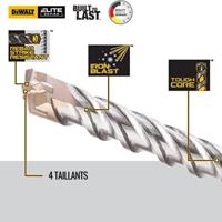 DeWALT DT8913 Boor SDS-Plus XLR 4 Snijder 6x160mm - thumbnail