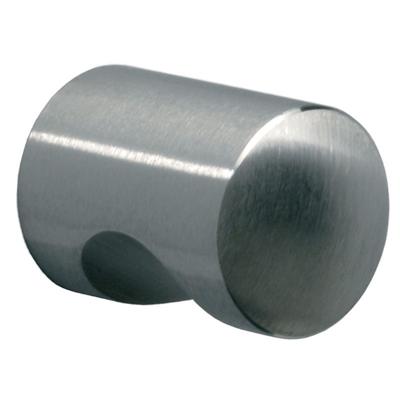Hardbrass Meubelknop cilinder met duimgrip - RVS Hardbrass Meubelknop cilinder met duimgrip - RVS