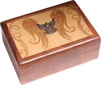 Sieradendoosje met Gegraveerde Engel - thumbnail
