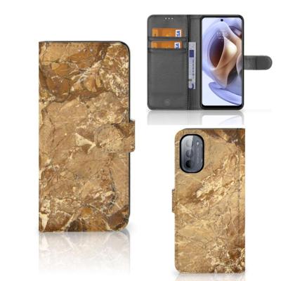 Motorola Moto G31 | G41 | Bookcase | Marmer Creme Motorola Moto G31 | G41 | Bookcase | Marmer Creme