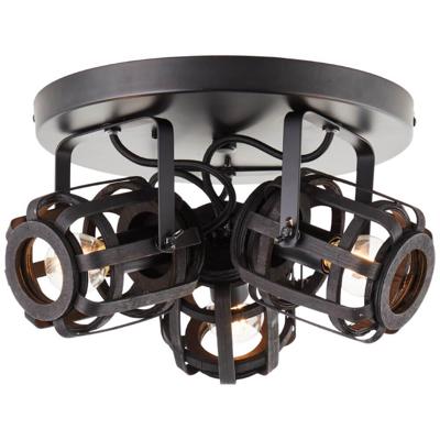 Brilliant SpotsWoodrow 3-lichts antiek zwart - 99403/76