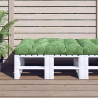 VidaXL Palletkussen bladpatroon 120x80x12 cm stof - thumbnail
