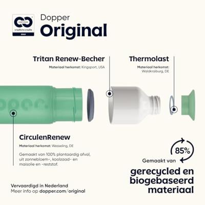 Dopper Original Drinkfles Moody Mint 450ml