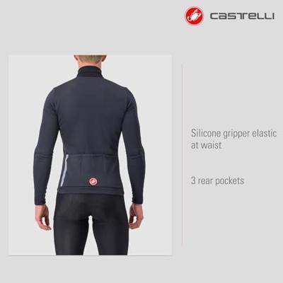 Castelli Entrata Thermal fietsshirt lange mouw zwart/rood heren XXL - thumbnail