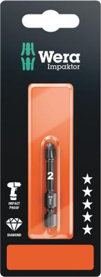 Wera 855/4 IMP DC Impaktor Bits SB, PZ 3 x 50 mm - 1 stuk(s) - 05073962001 Wera 855/4 IMP DC Impaktor Bits SB, PZ 3 x 50 mm - 1 stuk(s) - 05073962001