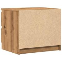 Nachtkastjes 2 st 50x40x43.5 cm bewerkt hout artisanaal eiken - thumbnail