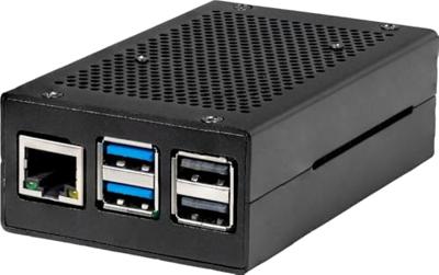 Joy-it RB-AlucaseP5-01B SBC-behuizing Raspberry Pi® Aluminium Zwart