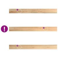 Vensterbanken 2 st onbehandeld 160x15x2 cm massief eikenhout - thumbnail