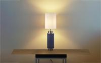 Searchlight TafellampFlask 72cm nikkel met vintage blauw - EU59041BK - thumbnail
