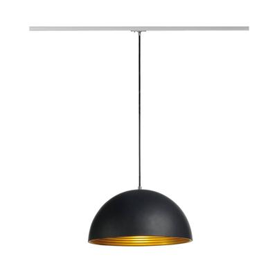 SLV Forchini M 143930 Hanglamp Spaarlamp, LED E27 40 W Zwart, Goud