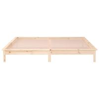 Bedframe LED massief hout 150x200 cm - thumbnail