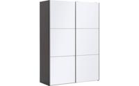 Goossens Kledingkast Easy Storage Sdk, 153 cm breed, 220 cm hoog, 2x 3 paneel glas schuifdeuren - thumbnail