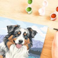 Ravensburger - CreArt 24x30 cm - Volwassenen - Schilderen op nummer - Australische Herder - Creatieve hobby - 12023114 - thumbnail