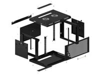 Lanberg WF01-6406-23B rack 6U Wandrek Zwart - thumbnail