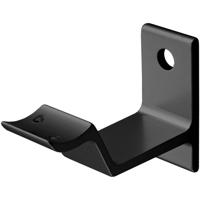 Hermeta leuninghouder zwart stripmodel hol gat 8.5mm - thumbnail