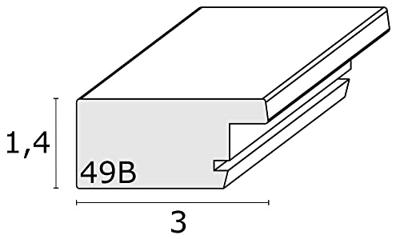 Deknudt Fotokader afgewerkt in een naturelle houtkleur 30x30 S49BH1