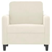 Fauteuil 60 cm fluweel crmekleurig - thumbnail