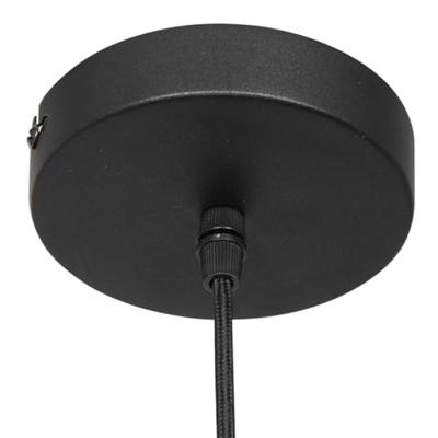 Steinhauer Zwarte glazen hanglampBolique Ø 30cm - 3498ZW