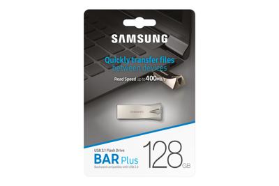Samsung BAR Plus USB-stick 256 GB Zilver MUF-256BE3/APC USB-A 3.2 Gen 2
