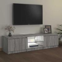 Tv-meubel met LED-verlichting 140x40x35,5 cm grijs sonoma eiken - thumbnail