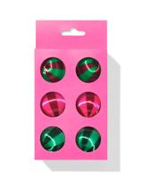 HEMA Kerstballen set 4.4cm satijn - 6 stuks (multi) - thumbnail