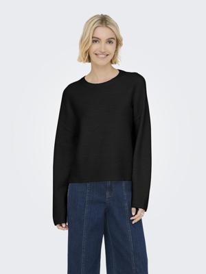 Only Onlkatia Ls Structure O-neck Cc Knt Trui 4853617 Black