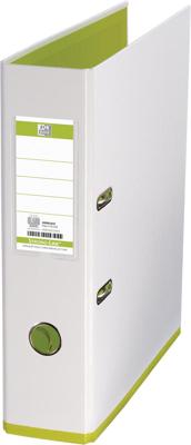 OXFORD MyColour ordner, formaat A4, uit karton, rug van 8 cm, wit-lichtgroen OXFORD MyColour ordner, formaat A4, uit karton, rug van 8 cm, wit-lichtgroen
