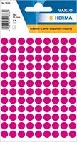 Etiket herma 1836 rond 8mm roze 540st - thumbnail