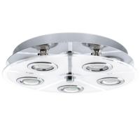 Eglo Led plafondlampCabo Round 5x3w - 3000K - 35cm chroom - 30933 - thumbnail