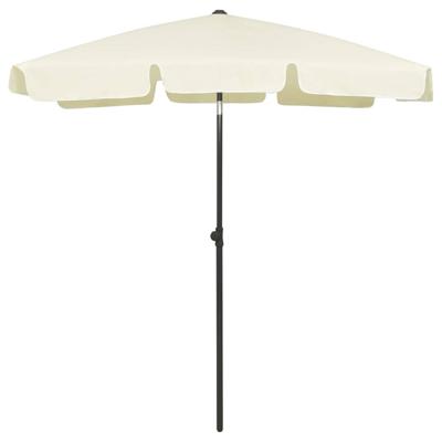 VidaXL Strandparasol 180x120 cm zandgeel