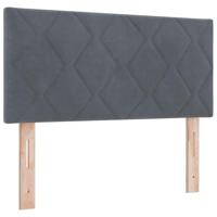 Boxspringbed met matras en LED fluweel donkergrijs 90x190 cm - thumbnail