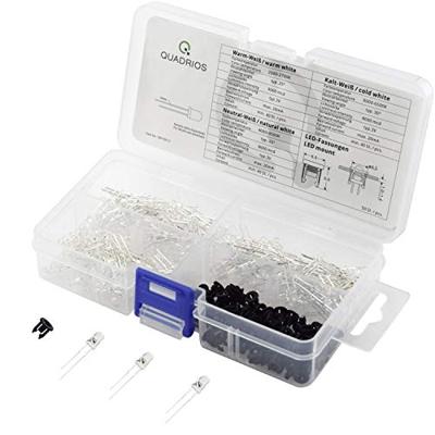 Quadrios LED-assortiment Warm-wit, Koud-wit 3 mm 20 mA 3.0 V Quadrios LED-assortiment Warm-wit, Koud-wit 3 mm 20 mA 3.0 V