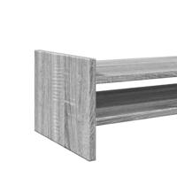 Monitorstandaard 50x27x20 cm bewerkt hout grijs sonoma eiken - thumbnail