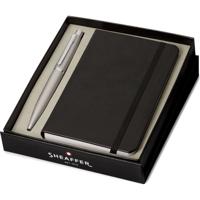 Sheaffer SF-G2940051-4 Balpen VFM Giftset Silver Nickel Plated + A6 Notebook - thumbnail