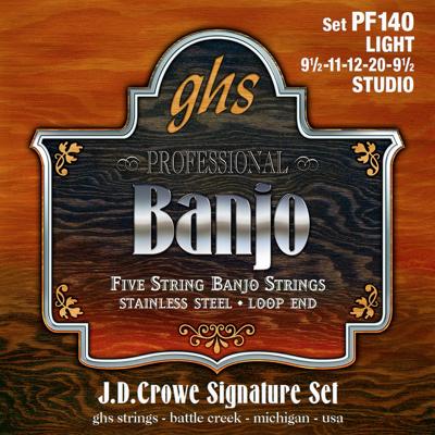 GHS PF140 J.D. Crowe Signature Studio light snarenset banjo