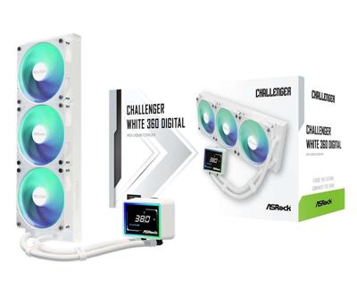 Asrock Challenger White 360 Digital Processor Kit voor vloeistofkoeling 12 cm Wit
