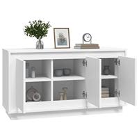 Dressoir 102x35x55 cm bewerkt hout wit - thumbnail