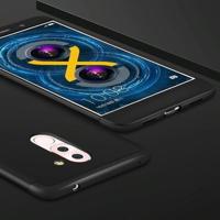 GKK voor Huawei Honor 6 X PC drie - punt Shield 360 graden volledige beschermende hoes back cover(Black) - thumbnail